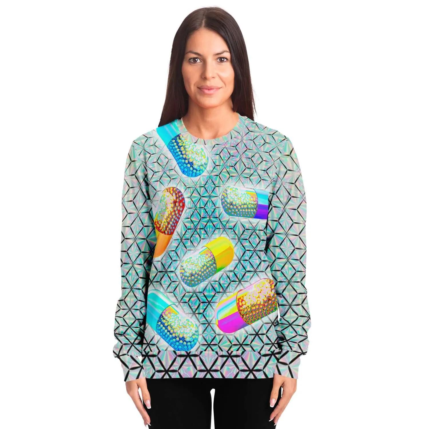 Pills of Happy Holographic Sweatshirt