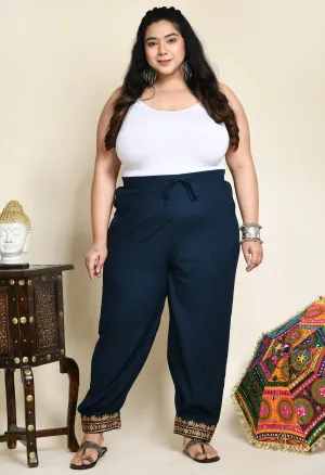 Plus Size Plus Size Aari Teal Trousers