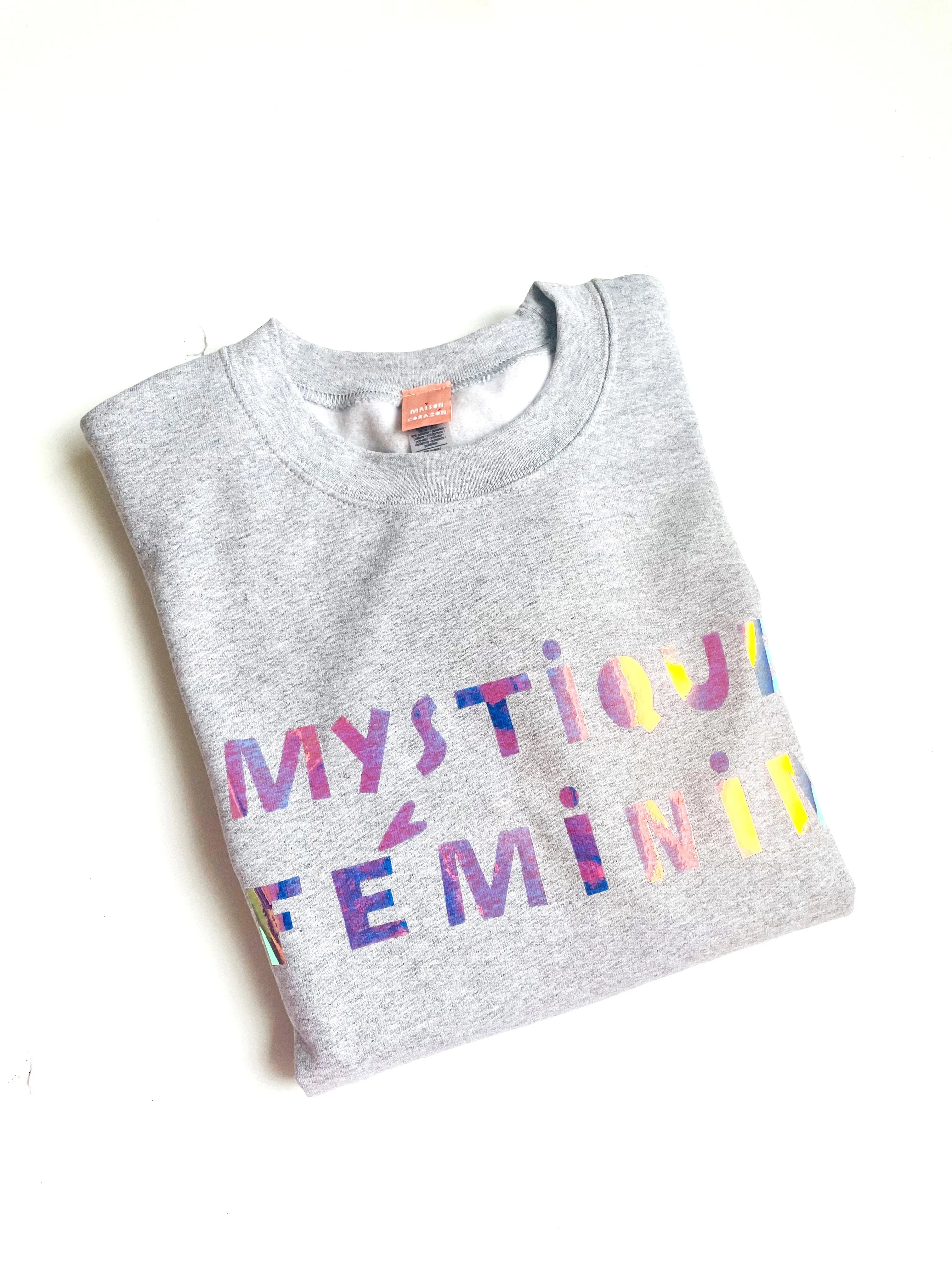 PRE ORDER 2nd batch / IN HOUSE! Rainbow Holo / Mystique Feminin Sweatshirt