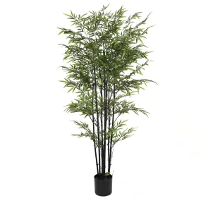 Premium Dense Artificial Black Bamboo 150cm