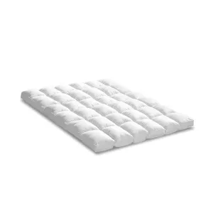 Queen 1800GSM Mattress Topper Duck Feather Down 9cm Pillowtop Topper