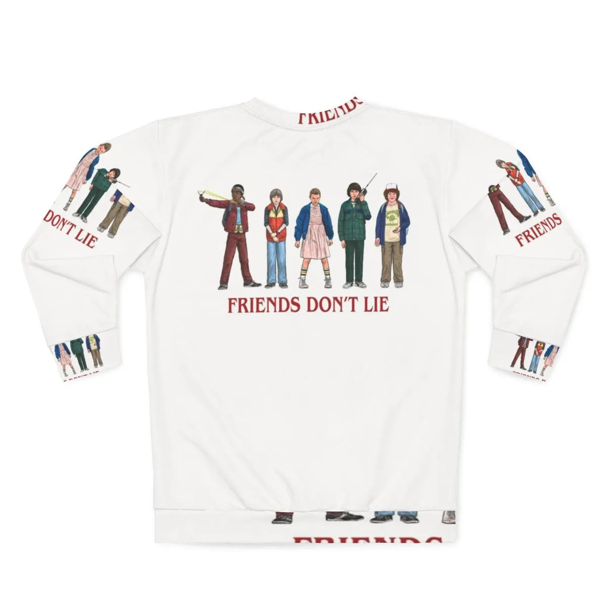 "Friends Don't Lie" 80s Stranger Things Inspired Sweatshirt