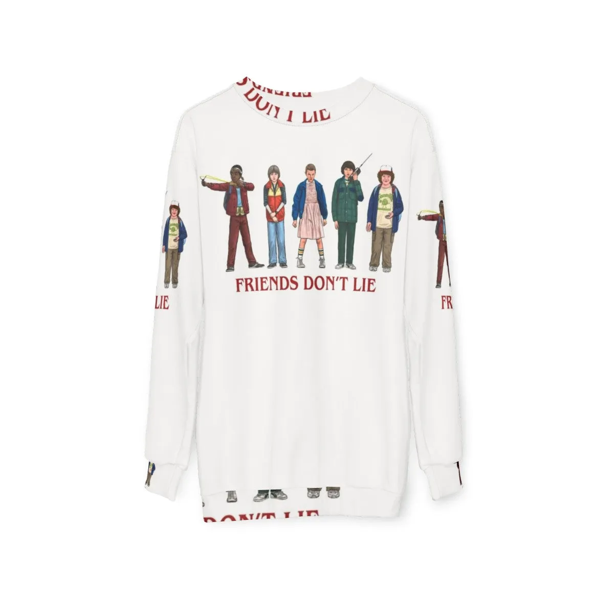 "Friends Don't Lie" 80s Stranger Things Inspired Sweatshirt