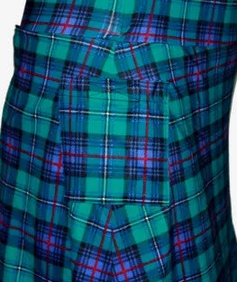 "Mad About Plaid" Women's Active Skirt / Kilt - Green/Blue