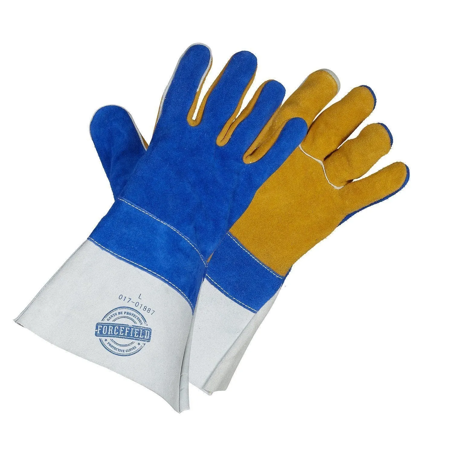 "Premium Gold Welders" Premium Grade Split Leather Welding Gloves