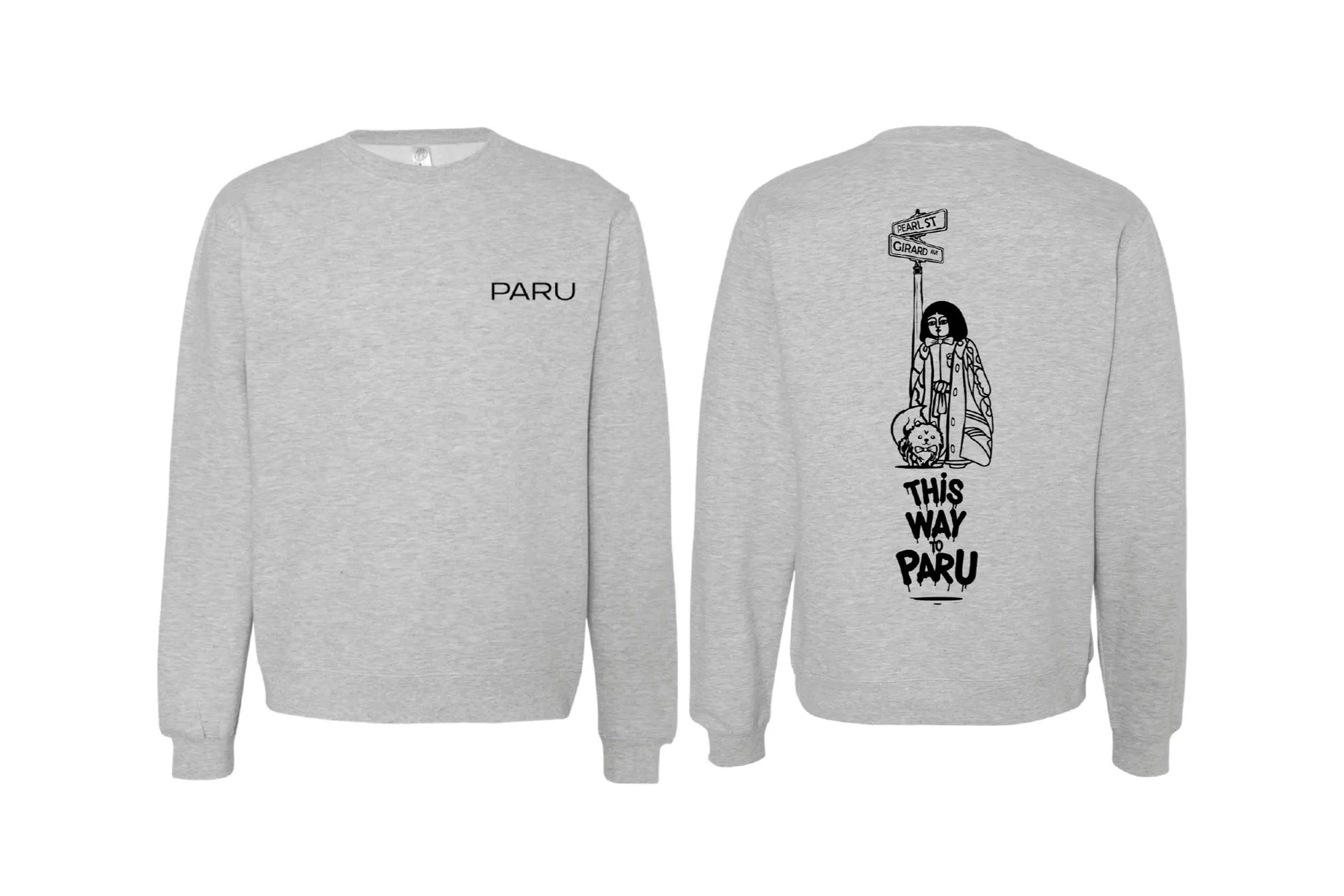 "This Way to PARU" Crewneck Sweatshirt