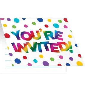 Rainbow Foil Invite