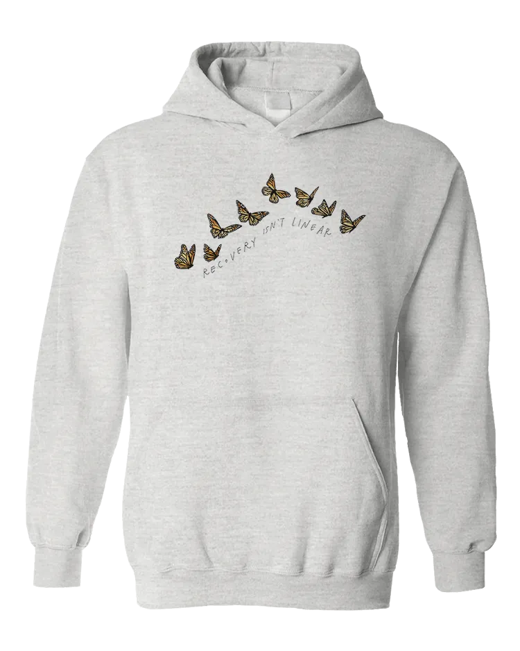 Recovery Isn't Linear (Butterflies) - Hoodie