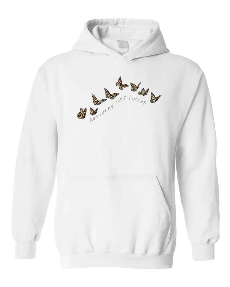 Recovery Isn't Linear (Butterflies) - Hoodie