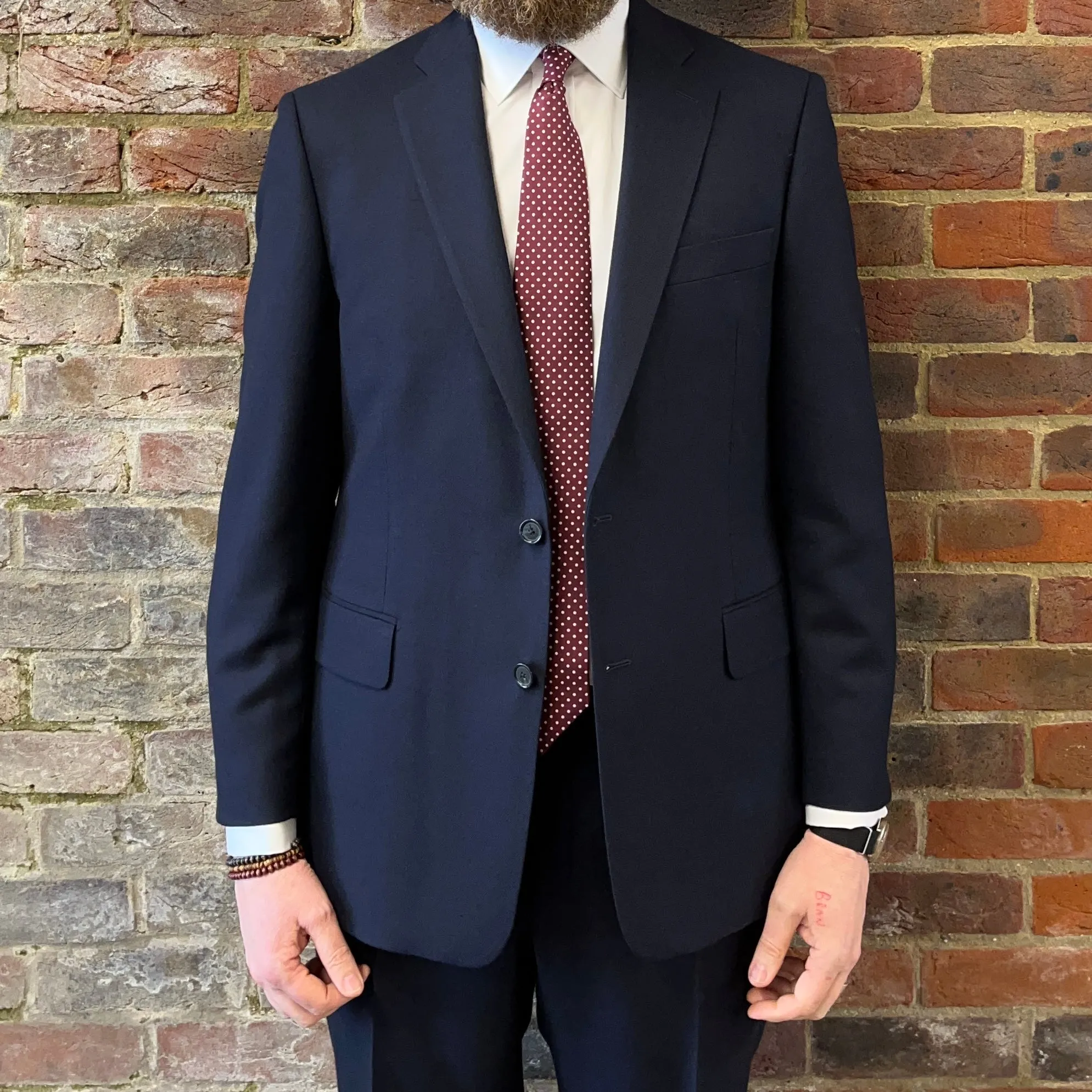 Regent Heritage - 'Ian' Suit - Admiral Blue Plain Weave Wool 400g - Dugdale  Bros.