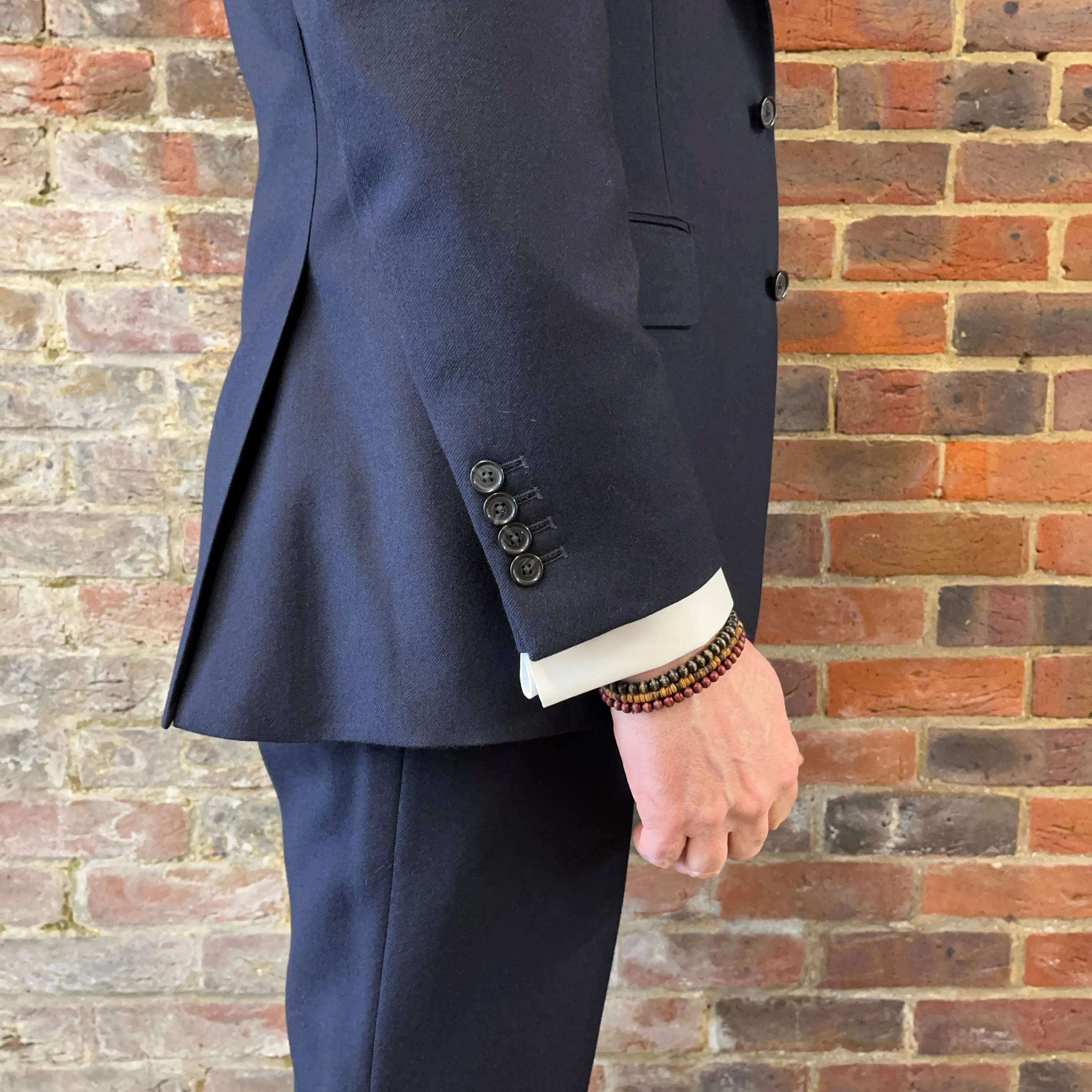 Regent Heritage - 'Ian' Suit - Admiral Blue Plain Weave Wool 400g - Dugdale  Bros.