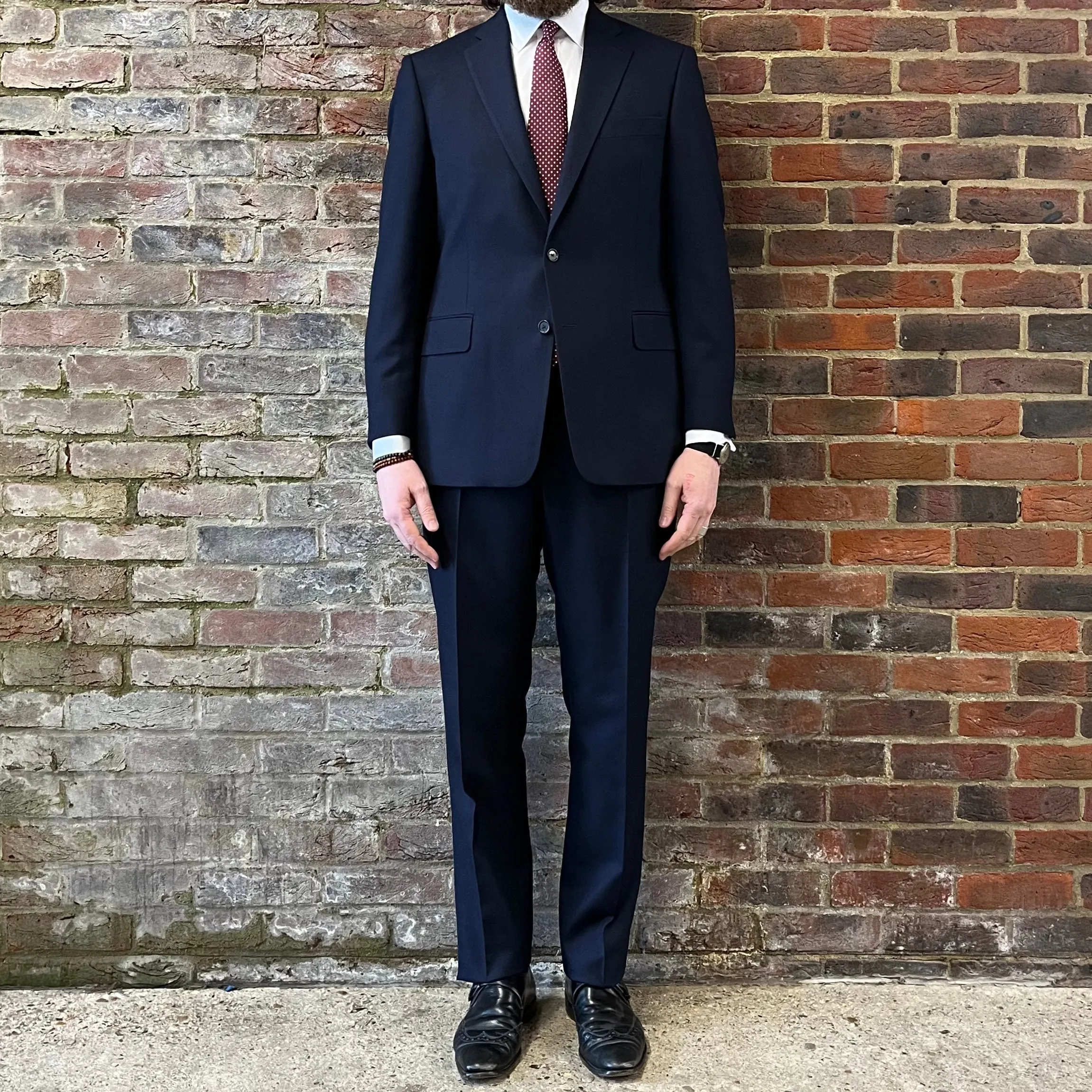 Regent Heritage - 'Ian' Suit - Admiral Blue Plain Weave Wool 400g - Dugdale  Bros.