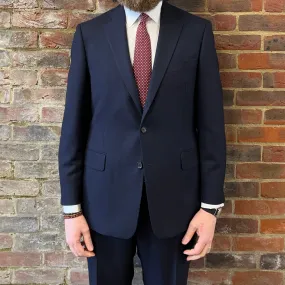 Regent Heritage - 'Ian' Suit - Admiral Blue Plain Weave Wool 400g - Dugdale  Bros.