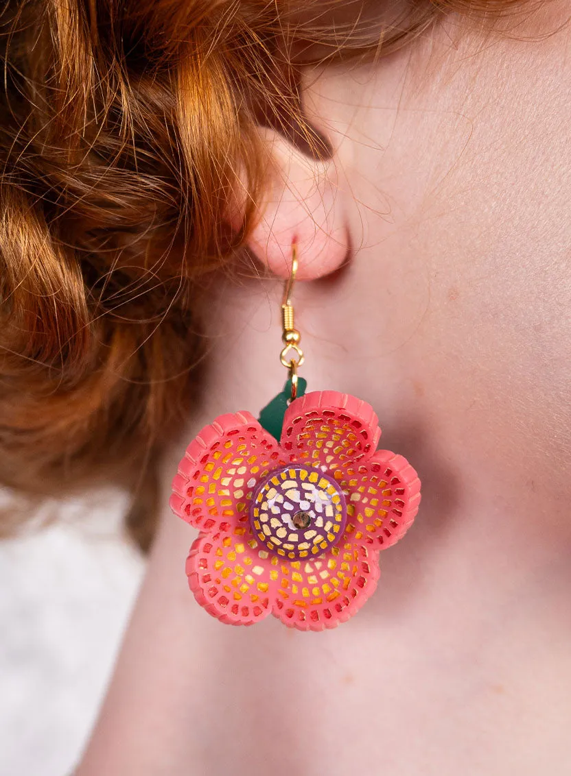 Roman Flower Earrings