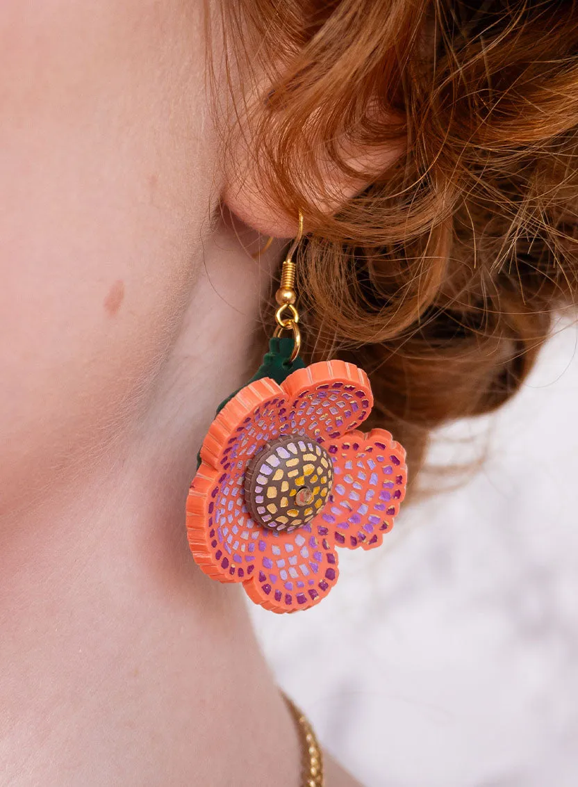 Roman Flower Earrings