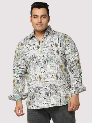 Rome Digital Printed  Full Sleeve Men's Plus Size