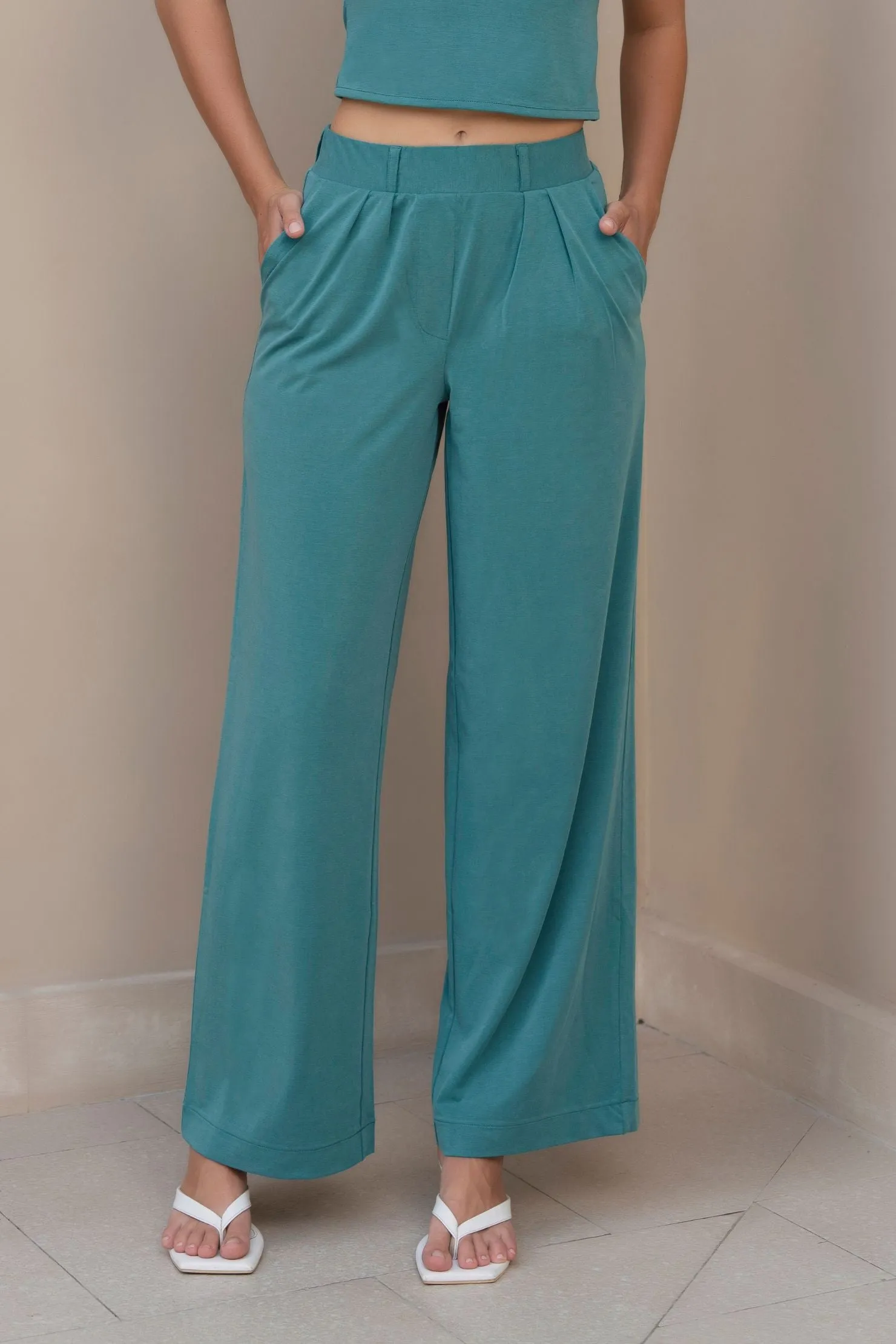 Rue Longsleeve   Bailey Set - Teal