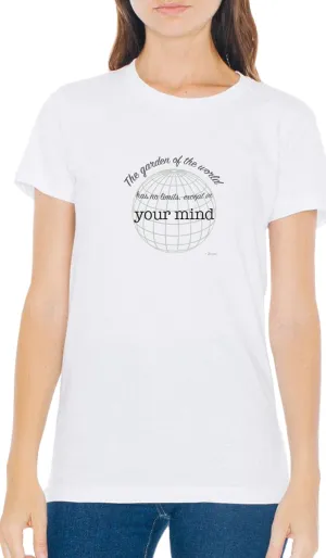 Rumi Quotes Fine Short Sleeve Unisex T Shirt -  No Limits - White