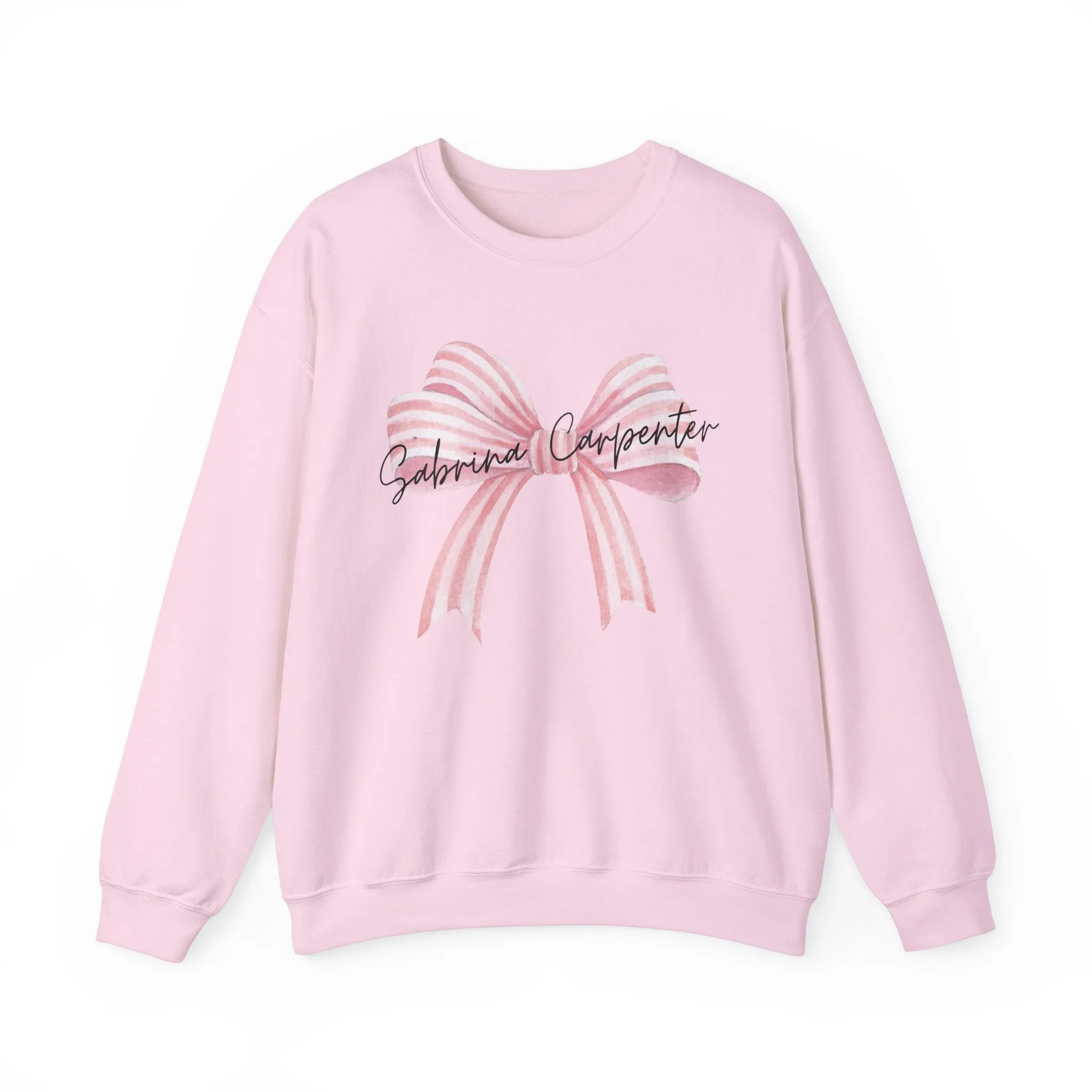 Sabrina Carpenter Trending Bow Sweatshirt, Unisex Sweatshirt, Crewneck Jumper, Oversized Pullover, Cozy Sweater, Gift for Music Fans