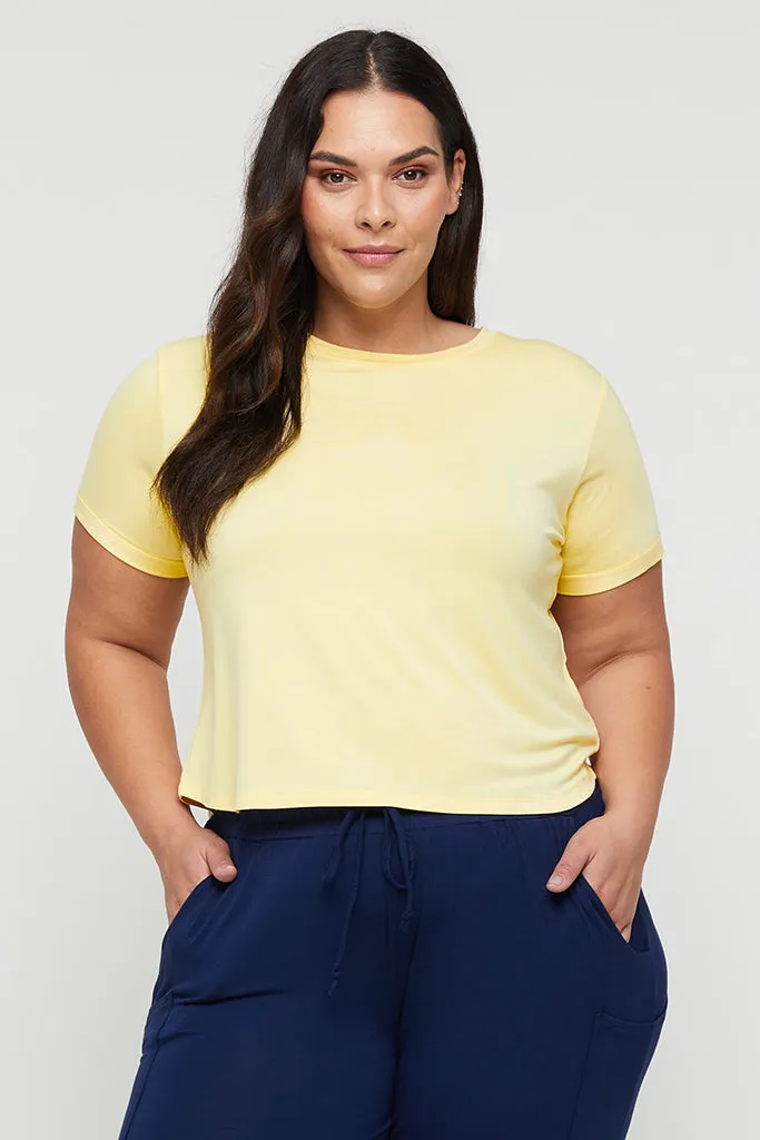 Shorter Bamboo Tee - Limoncello