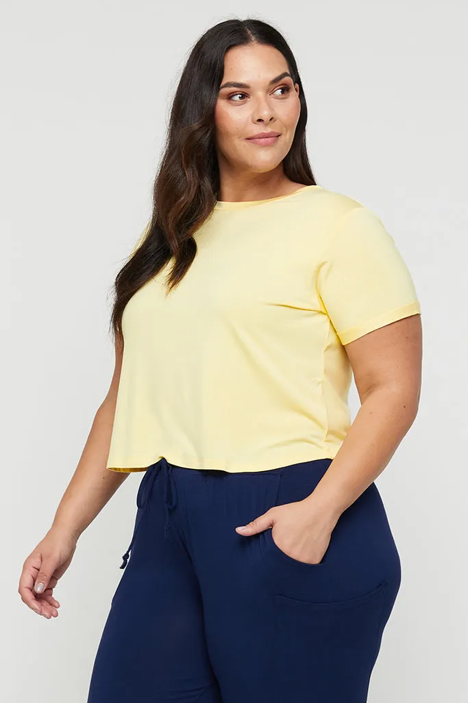 Shorter Bamboo Tee - Limoncello