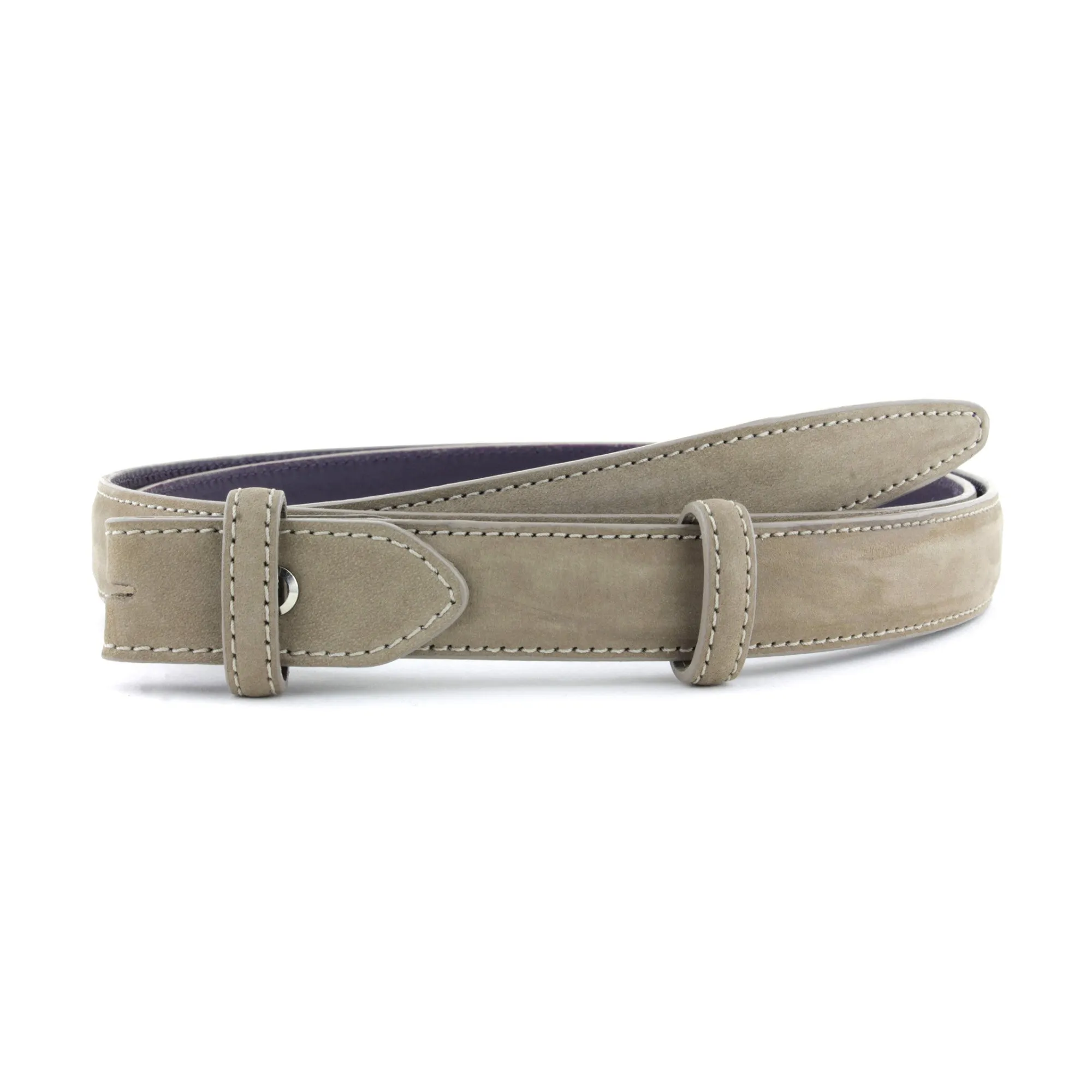 Slim Classic Nubuck Belt Strap