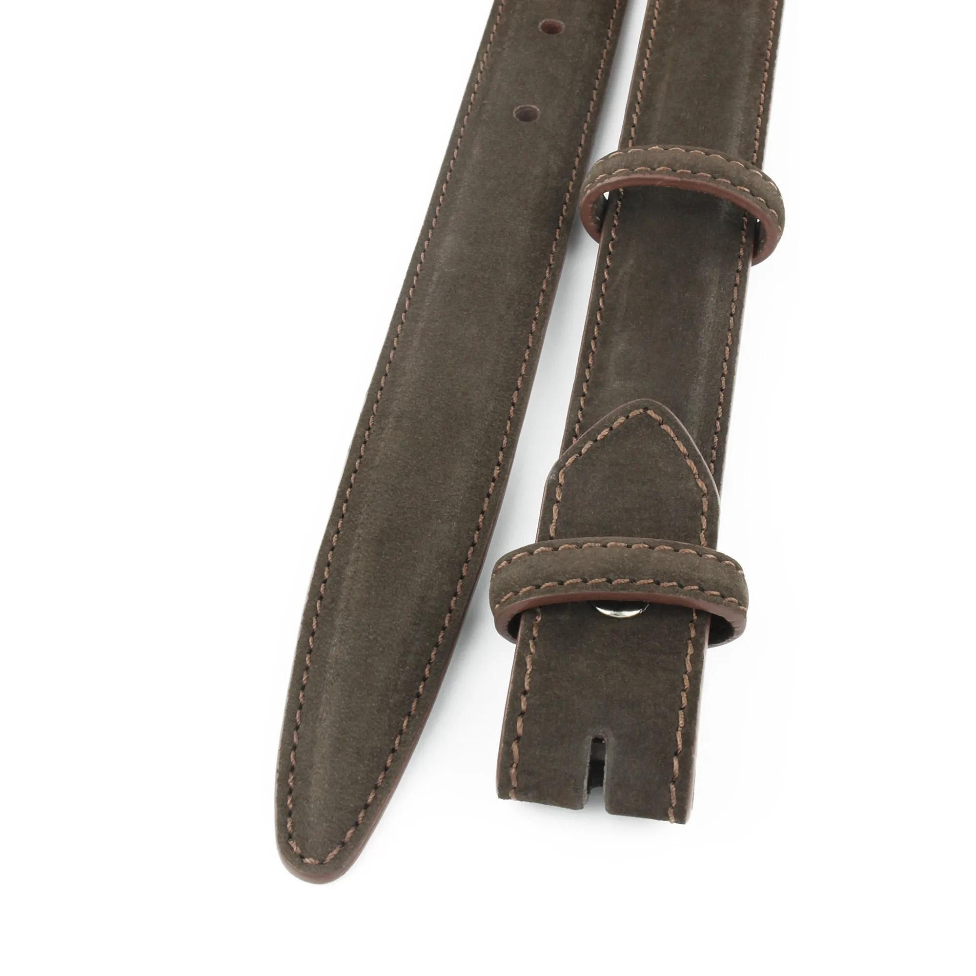 Slim Classic Nubuck Belt Strap