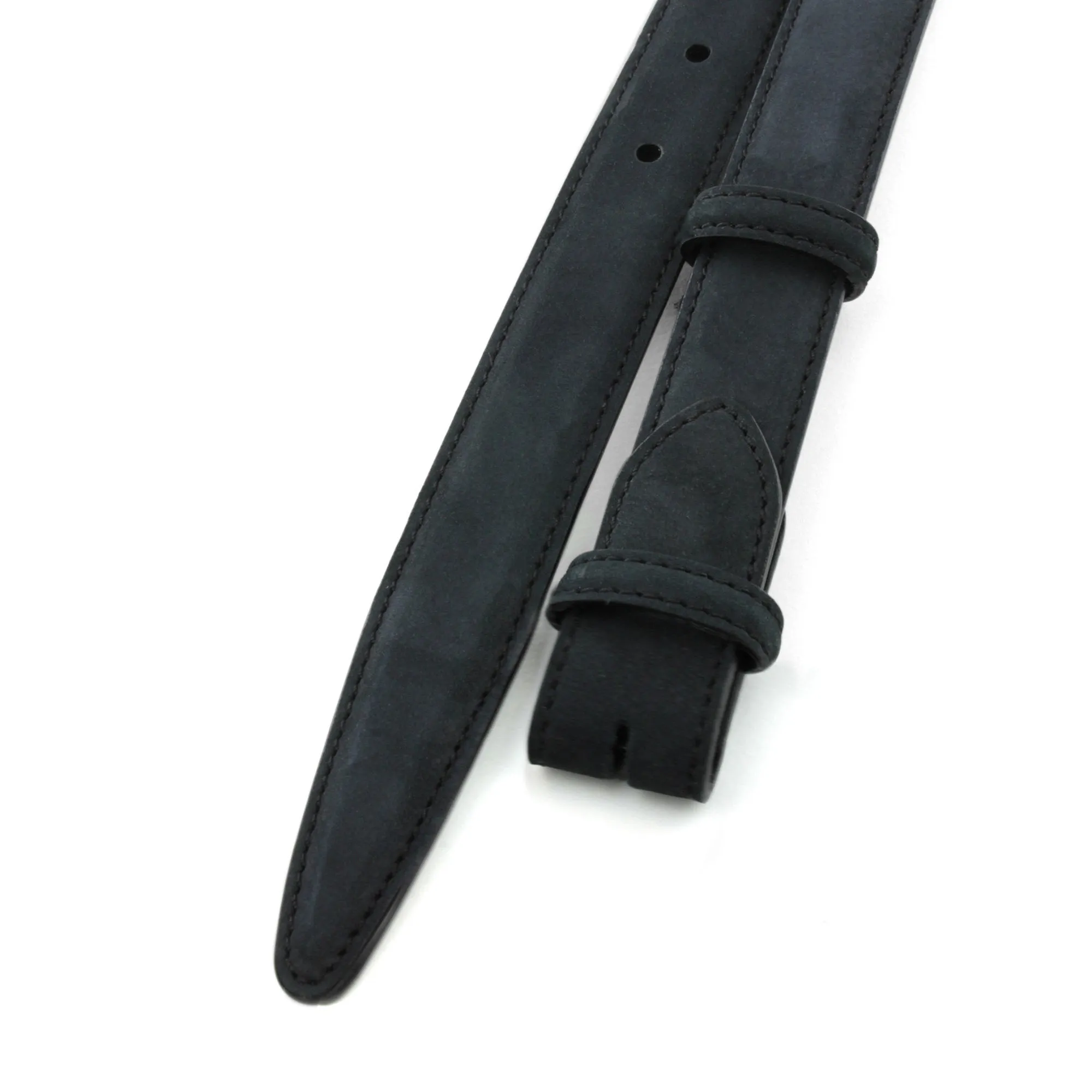 Slim Classic Nubuck Belt Strap