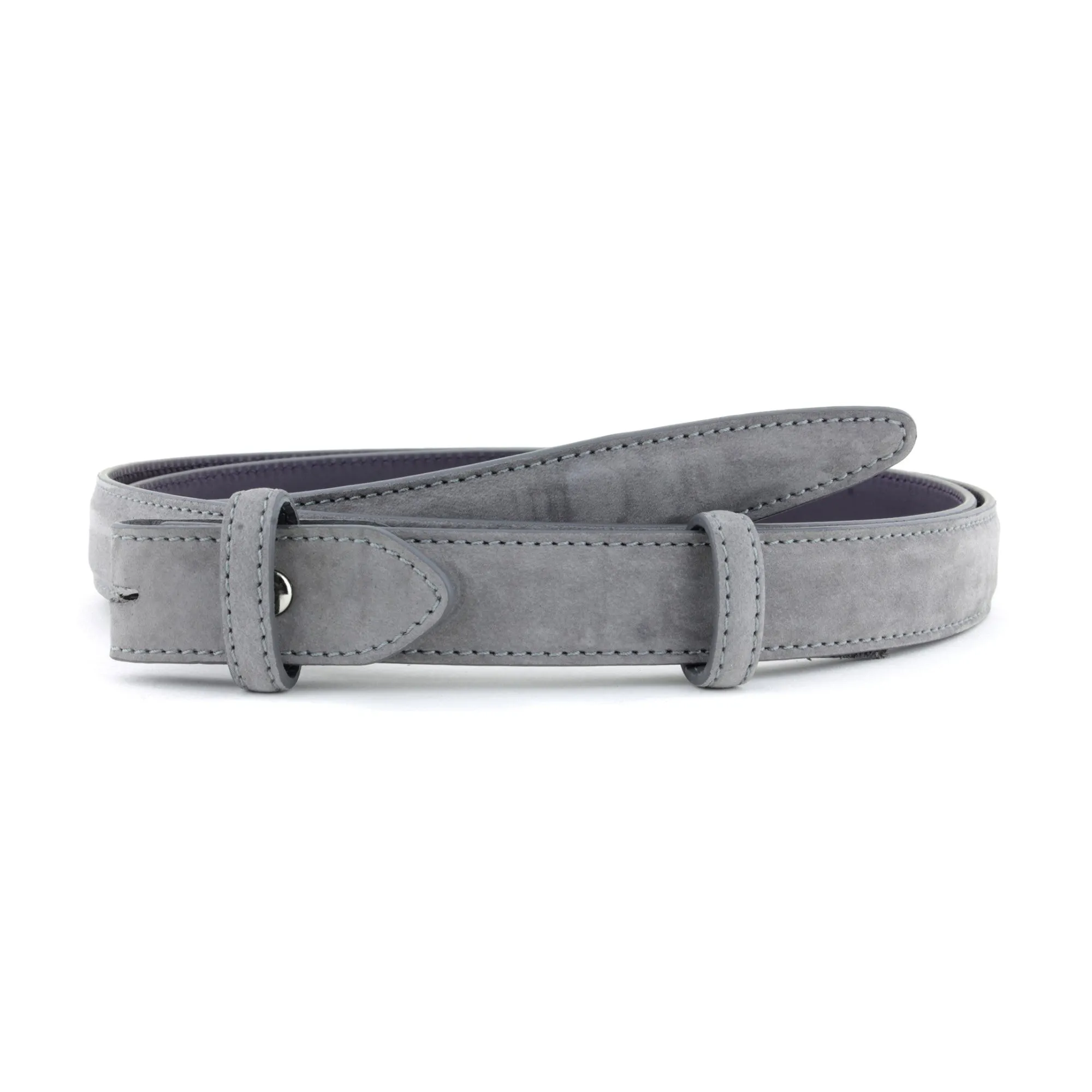 Slim Classic Nubuck Belt Strap