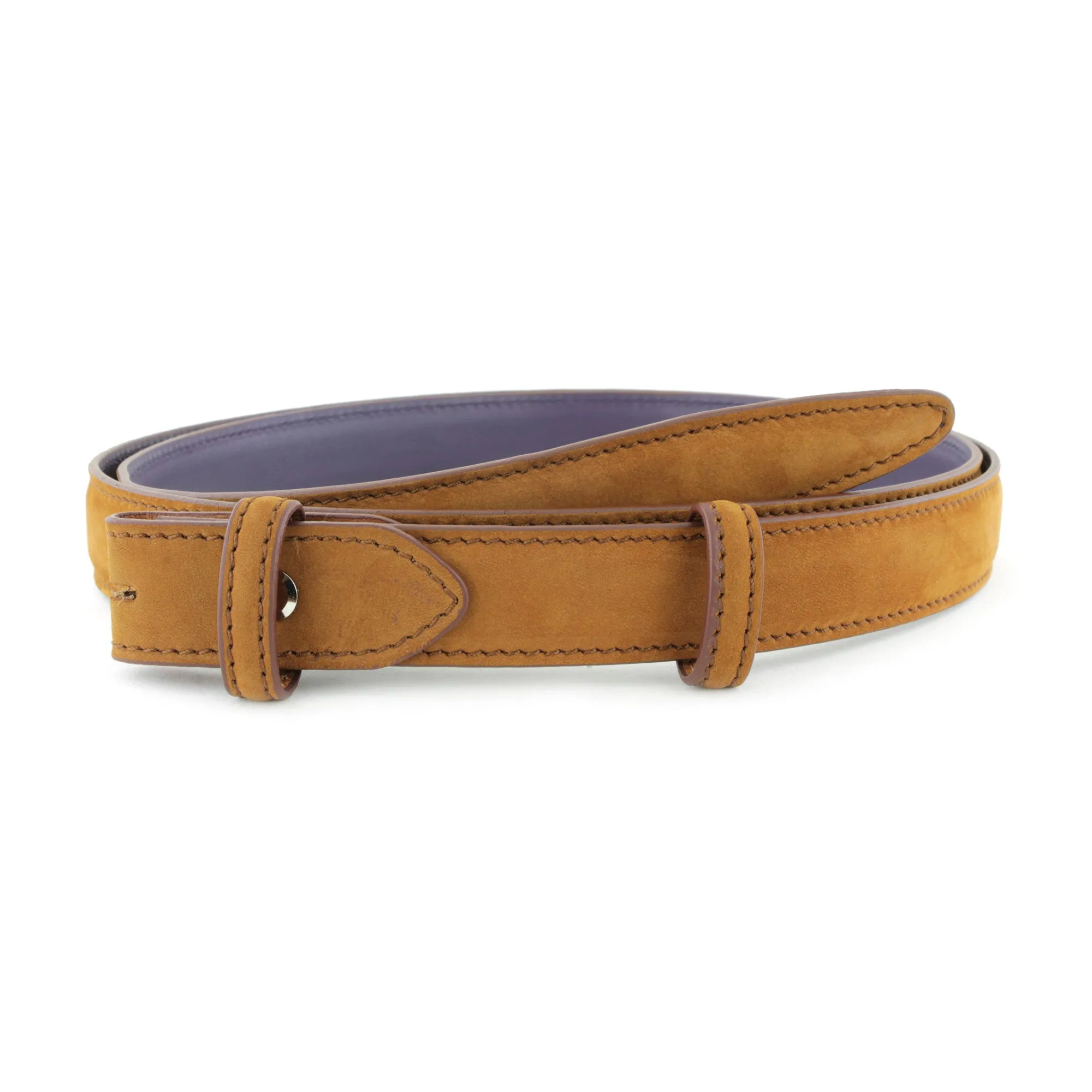 Slim Classic Nubuck Belt Strap