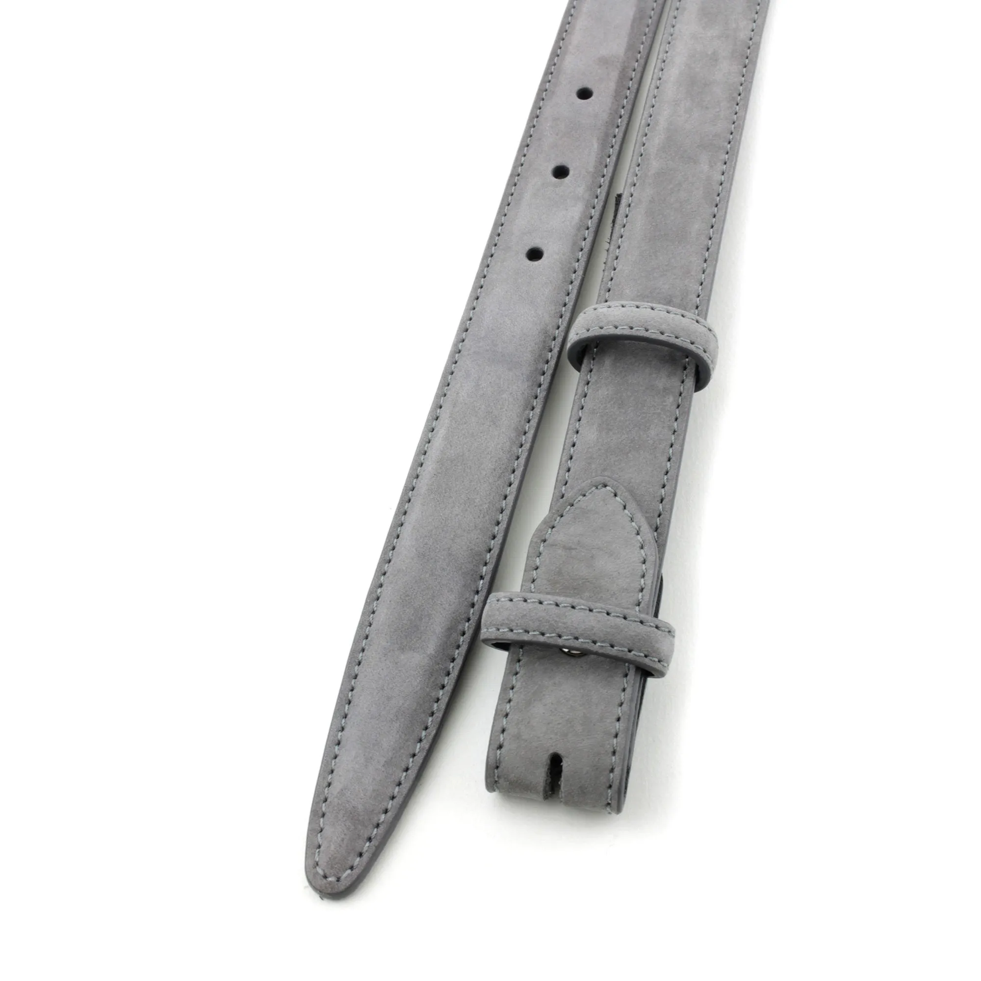 Slim Classic Nubuck Belt Strap