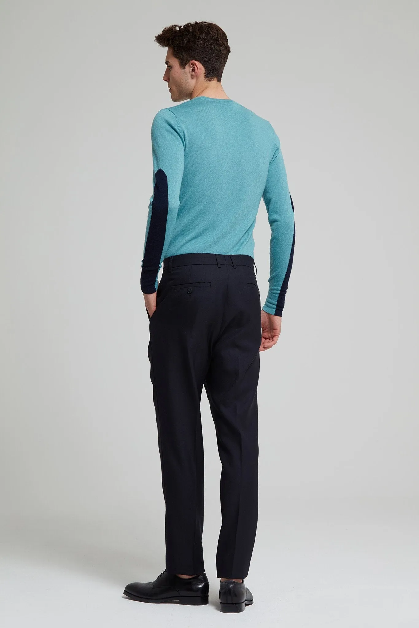 Slim Fit Wool-Blend Twill Trouser