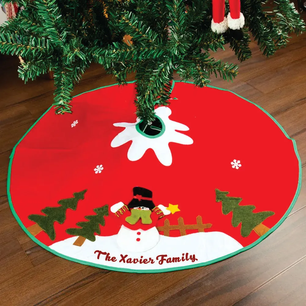 Snowman’s Magical Playtime - 42" Tree Skirt