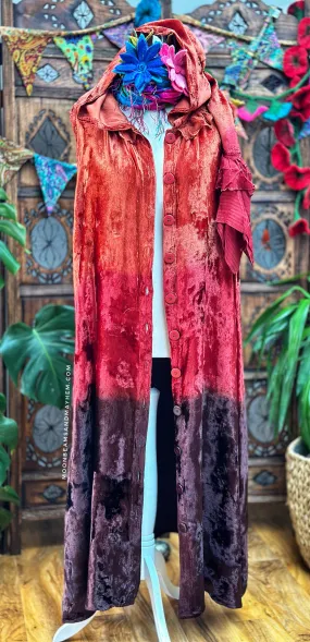 SPELLBINDING VELVET LONG ROBE / CAPE - SIZE L / XL