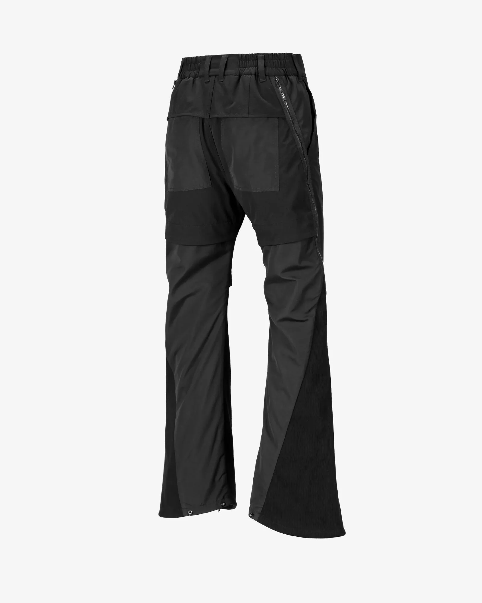 Split Zippered Flared Pants