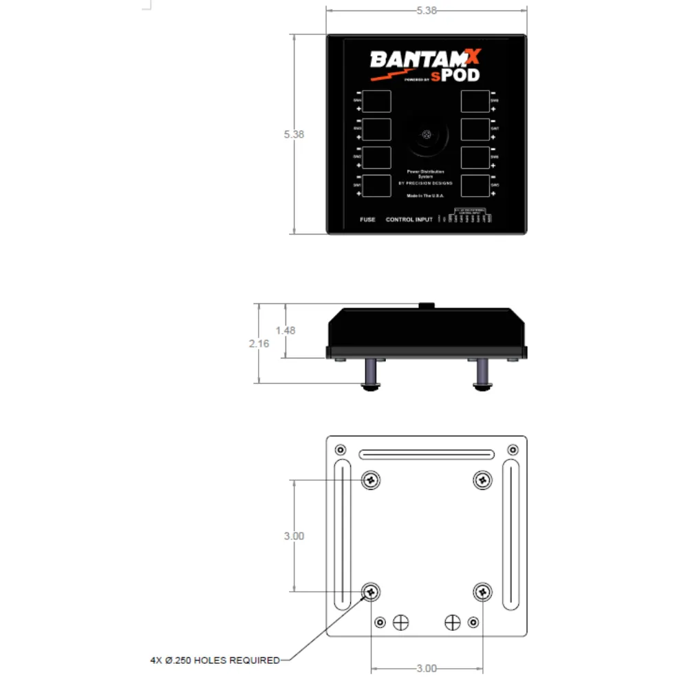 sPOD BantamX HD Wireless Switch Panel