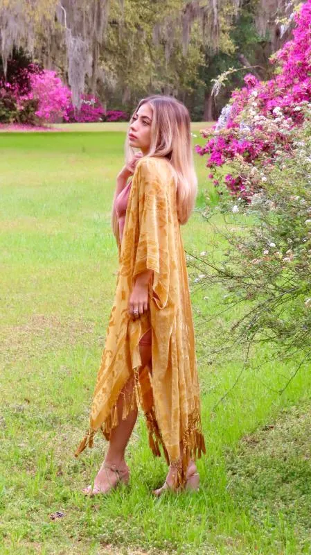 Stevie's Boho Tassel Velvet Kimonos