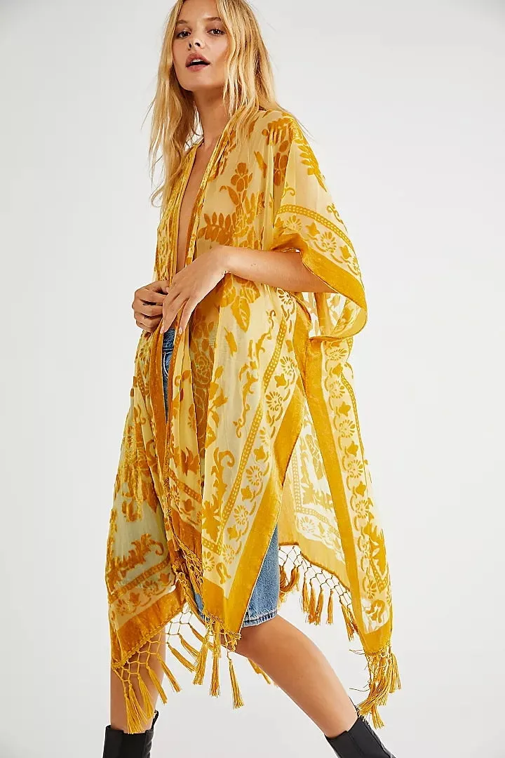 Stevie's Boho Tassel Velvet Kimonos