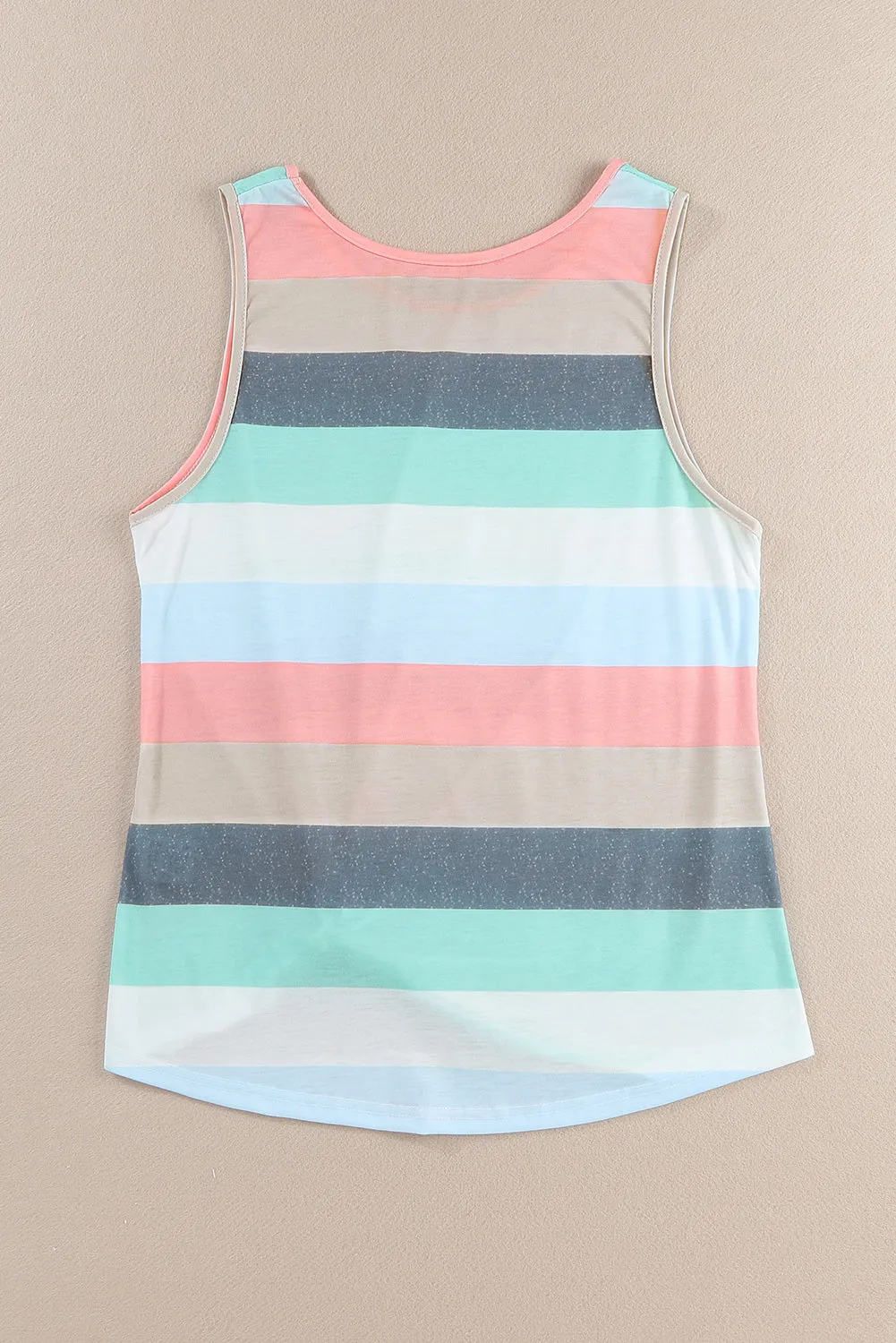 Stripes Sleeveless Scoop Neck Tank Top | Bold, Cool, and Unapologetically You 😎🔥