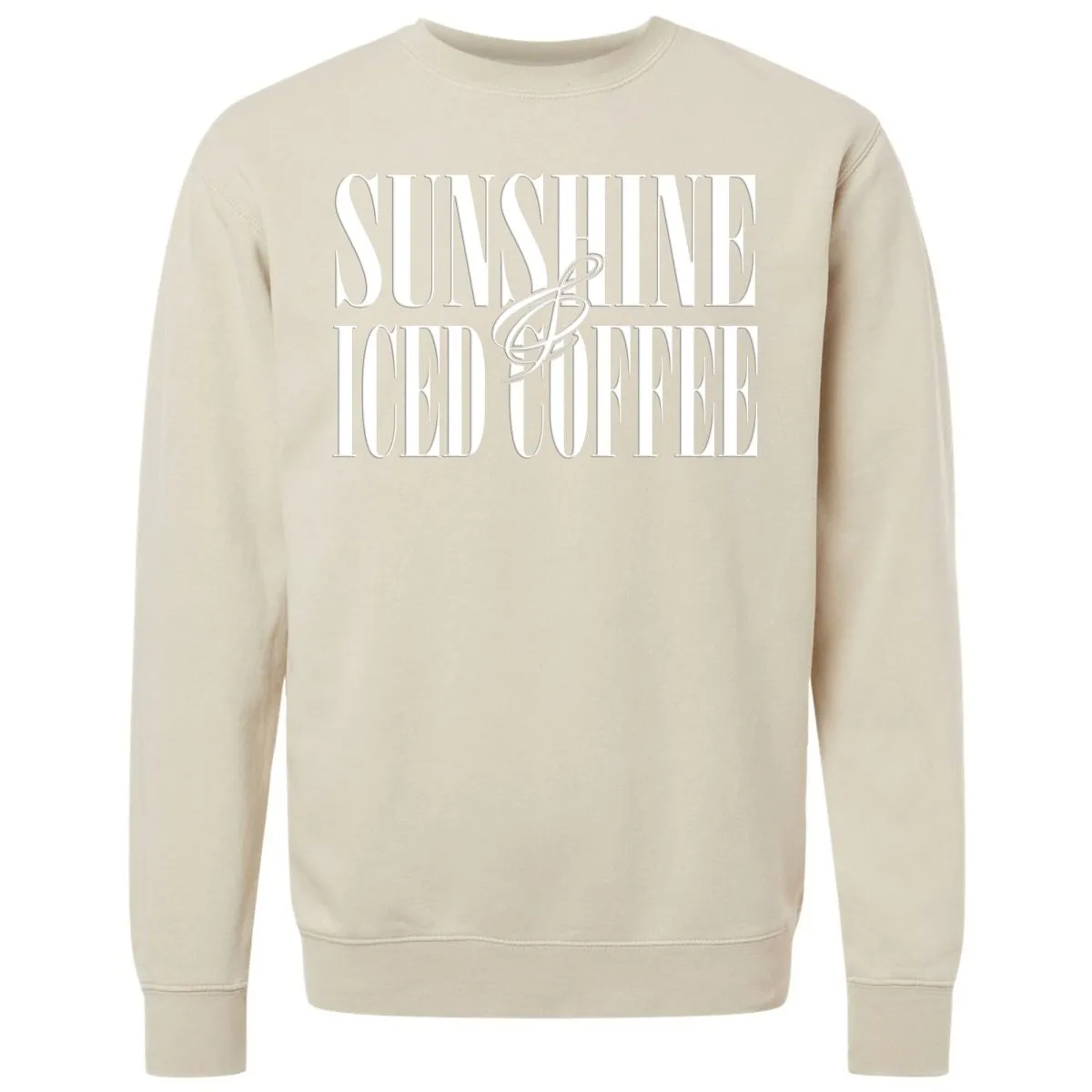 'Sunshine & Iced Coffee' PUFF Cozy Crew