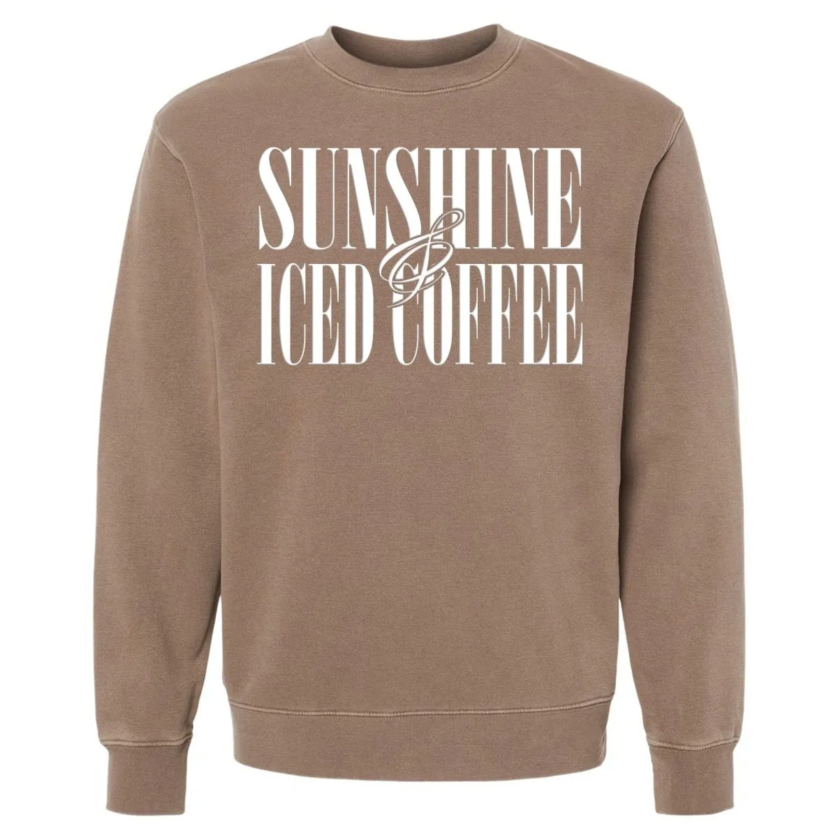 'Sunshine & Iced Coffee' PUFF Cozy Crew