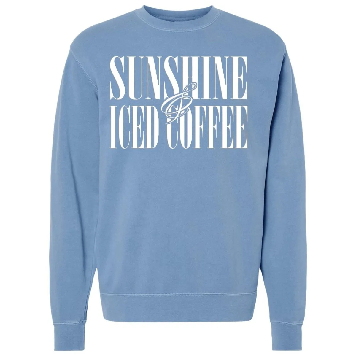 'Sunshine & Iced Coffee' PUFF Cozy Crew