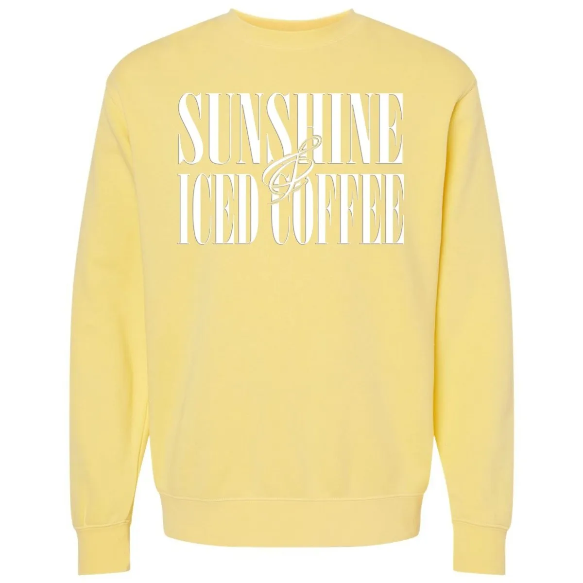 'Sunshine & Iced Coffee' PUFF Cozy Crew