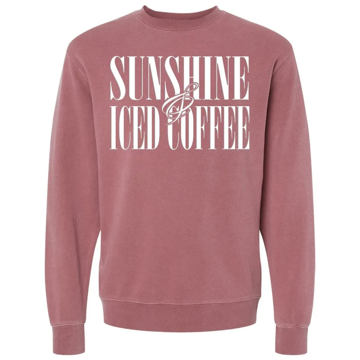 'Sunshine & Iced Coffee' PUFF Cozy Crew