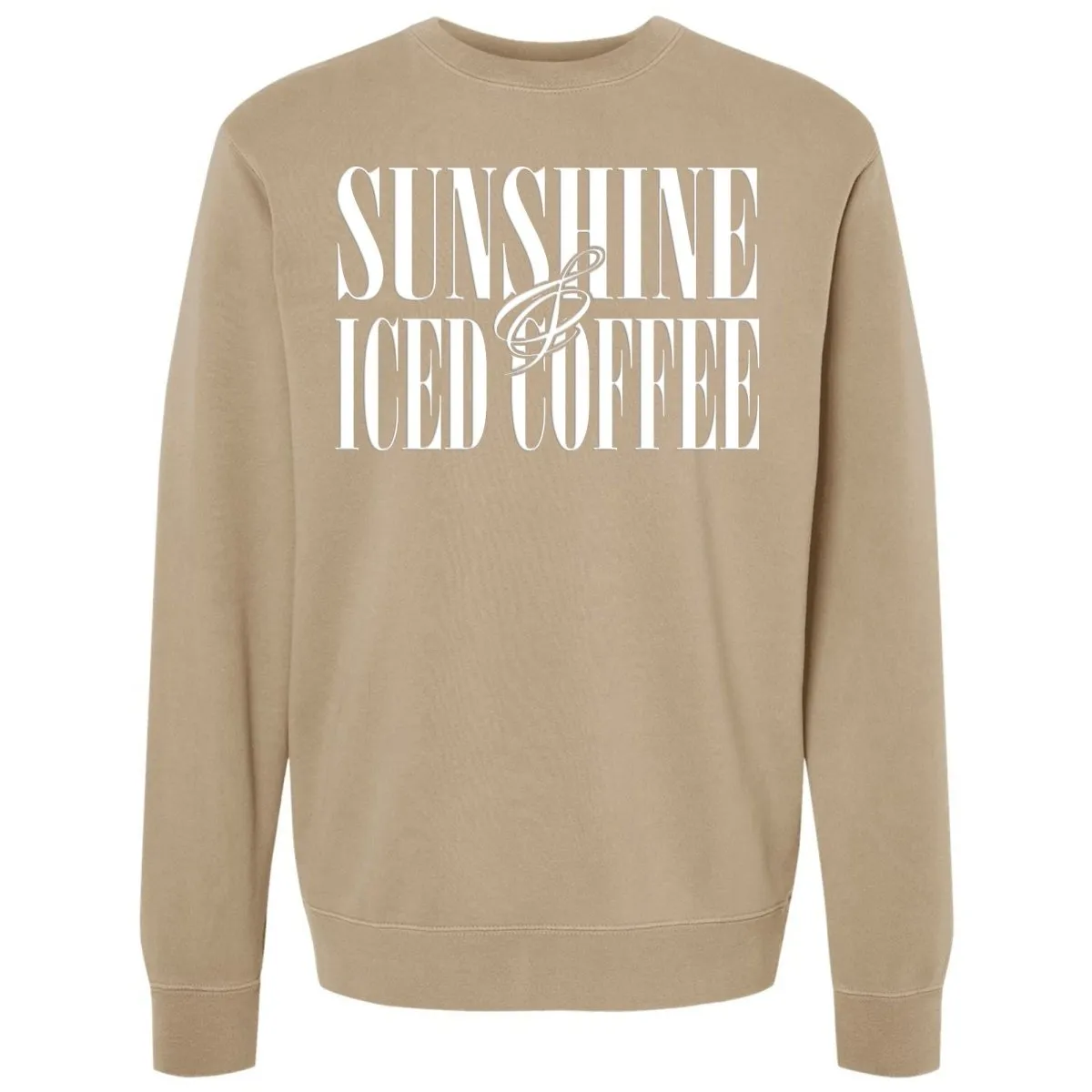 'Sunshine & Iced Coffee' PUFF Cozy Crew