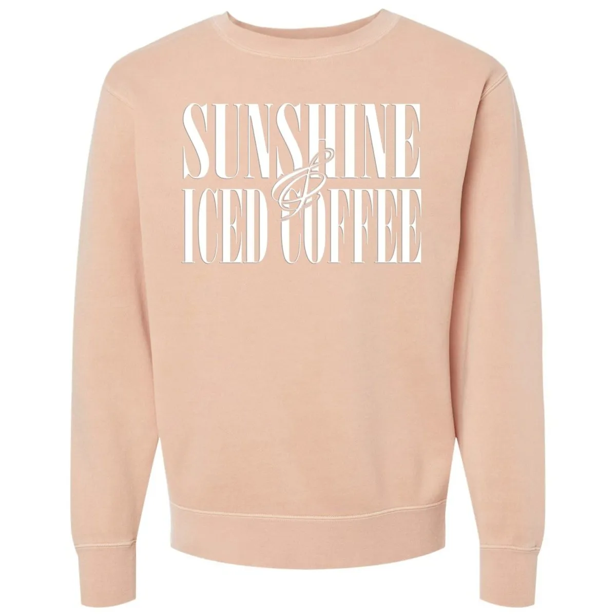 'Sunshine & Iced Coffee' PUFF Cozy Crew