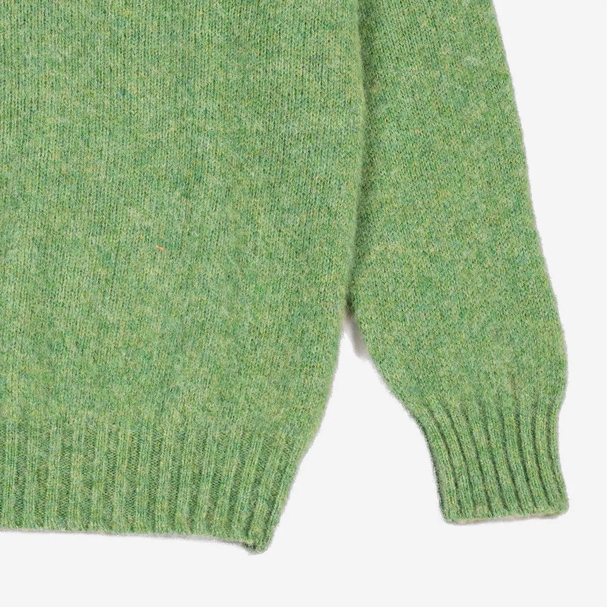 Supersoft Shaggy Wool Crew Sweater - Mint