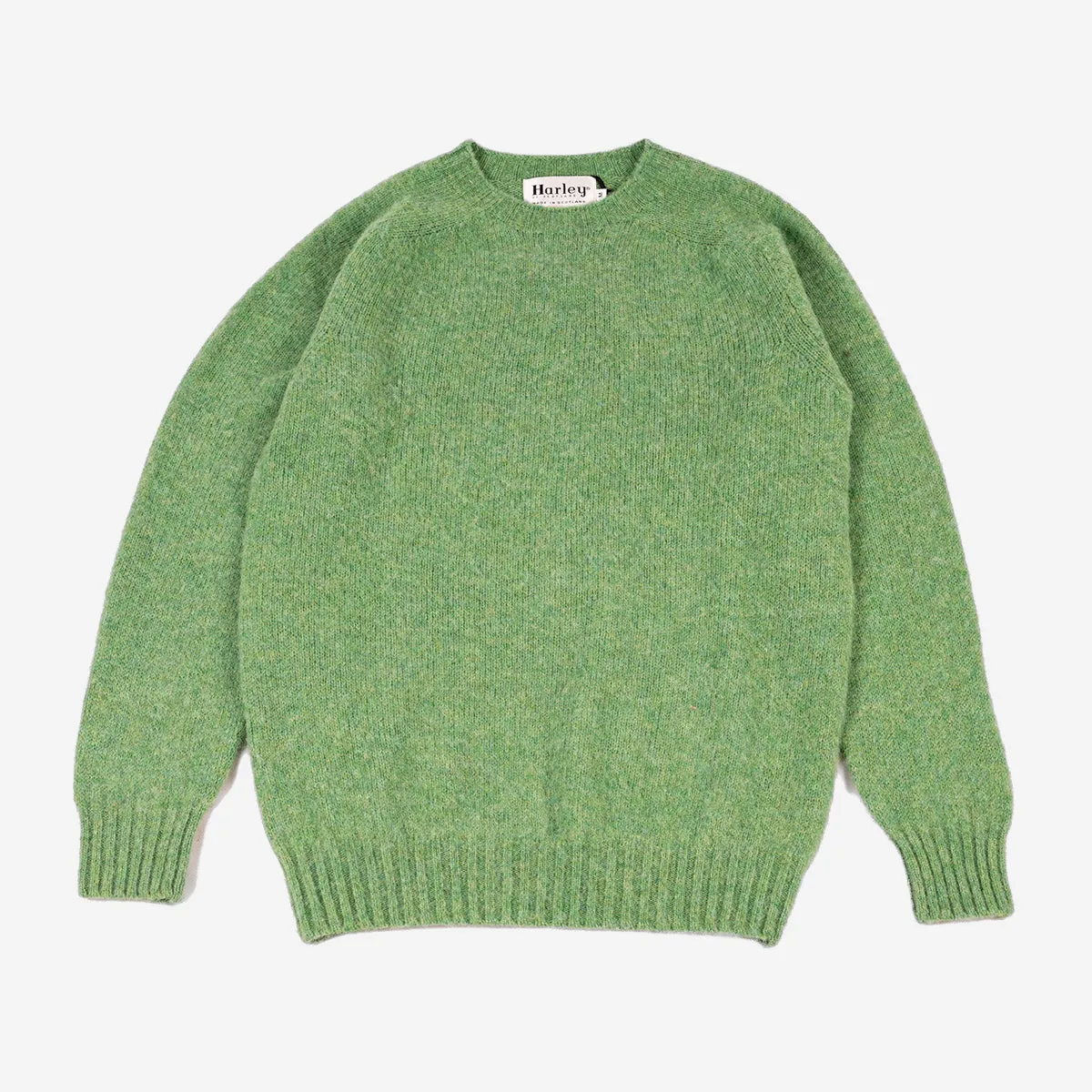 Supersoft Shaggy Wool Crew Sweater - Mint