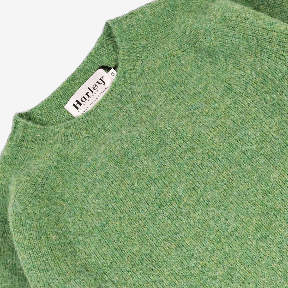 Supersoft Shaggy Wool Crew Sweater - Mint