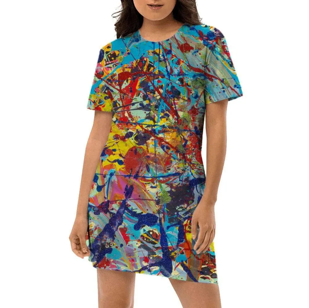 Taffy Galaxy, WOMEN'S T-Shirt DRESS by Jumper Maybach®